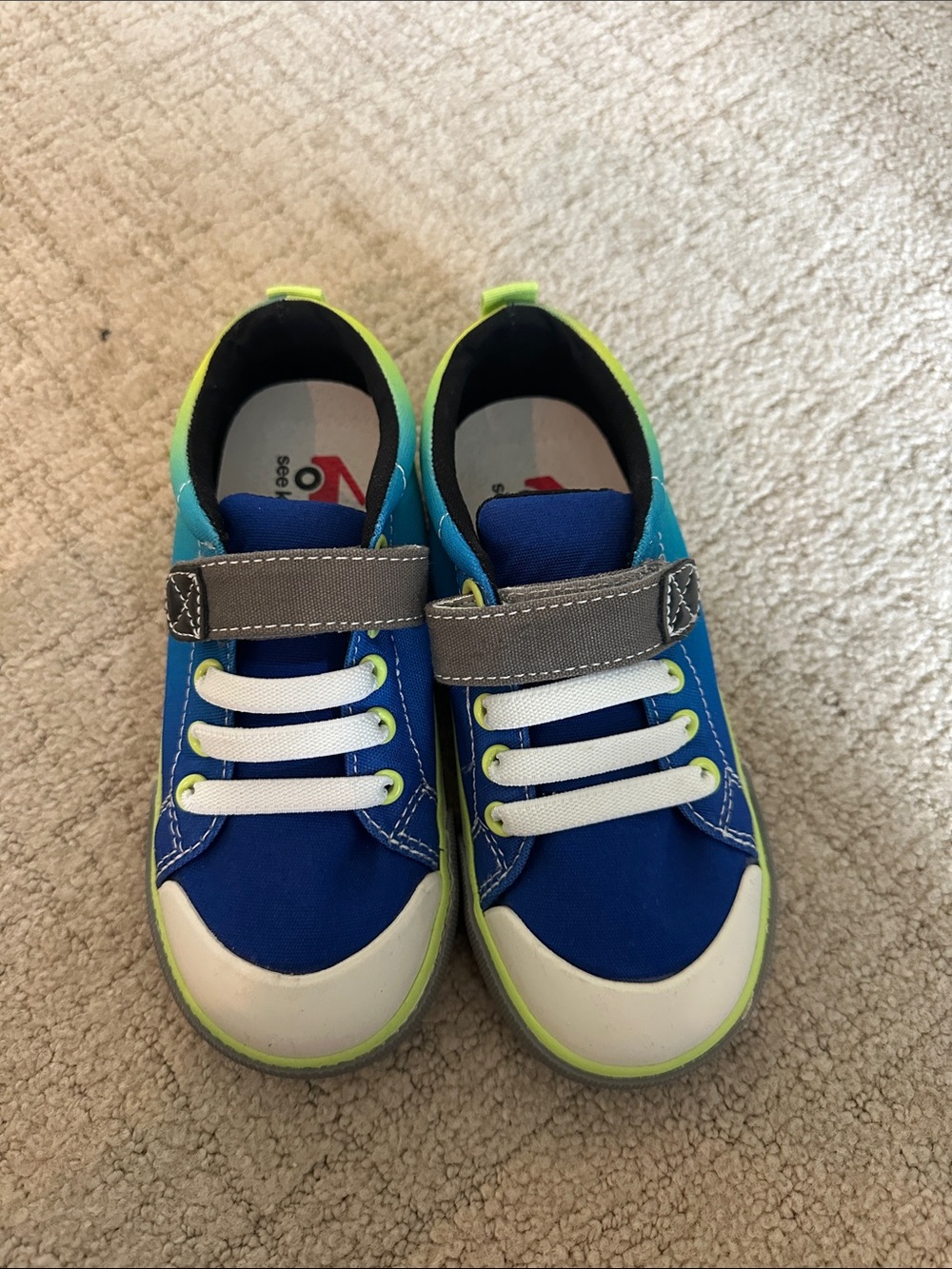NEW See Kai Run Kids Blue and Green Casual Sneakers